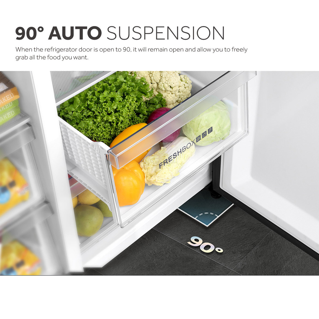 HAIER 569L Side By Side Twin Inverter Refrigerator HSR3918FNPG | No Frost | Touch LED | Door Pocket | Ice Maker | Humidity Control | Refrigerators with 2 Year Warranty