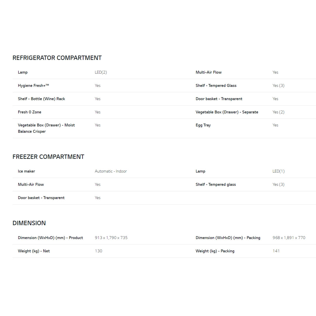 LG 674L Side by side with InstaView & Door-in-Door Smart Inverter Refrigerator GC-X257CSES | Hygiene Fresh+™ | DoorCooling+ | ThinQ | Refrigerator with 1 Year Warranty