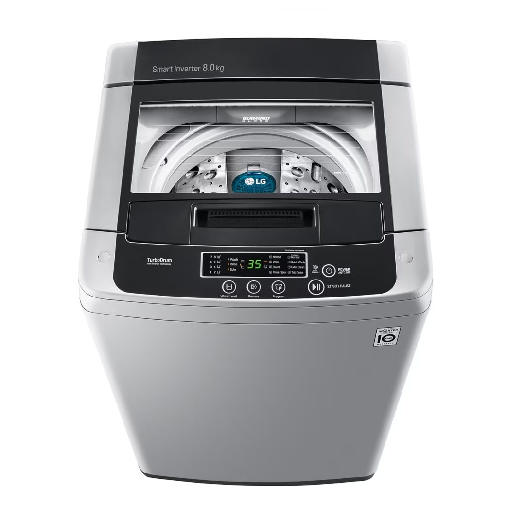 LG 8KG Top Load Smart Inverter Washing Machine T2108VS3M | Smart Motion | TurboDrum | Smart Diagnosis™ | Washing Machine with 1 Year Warranty