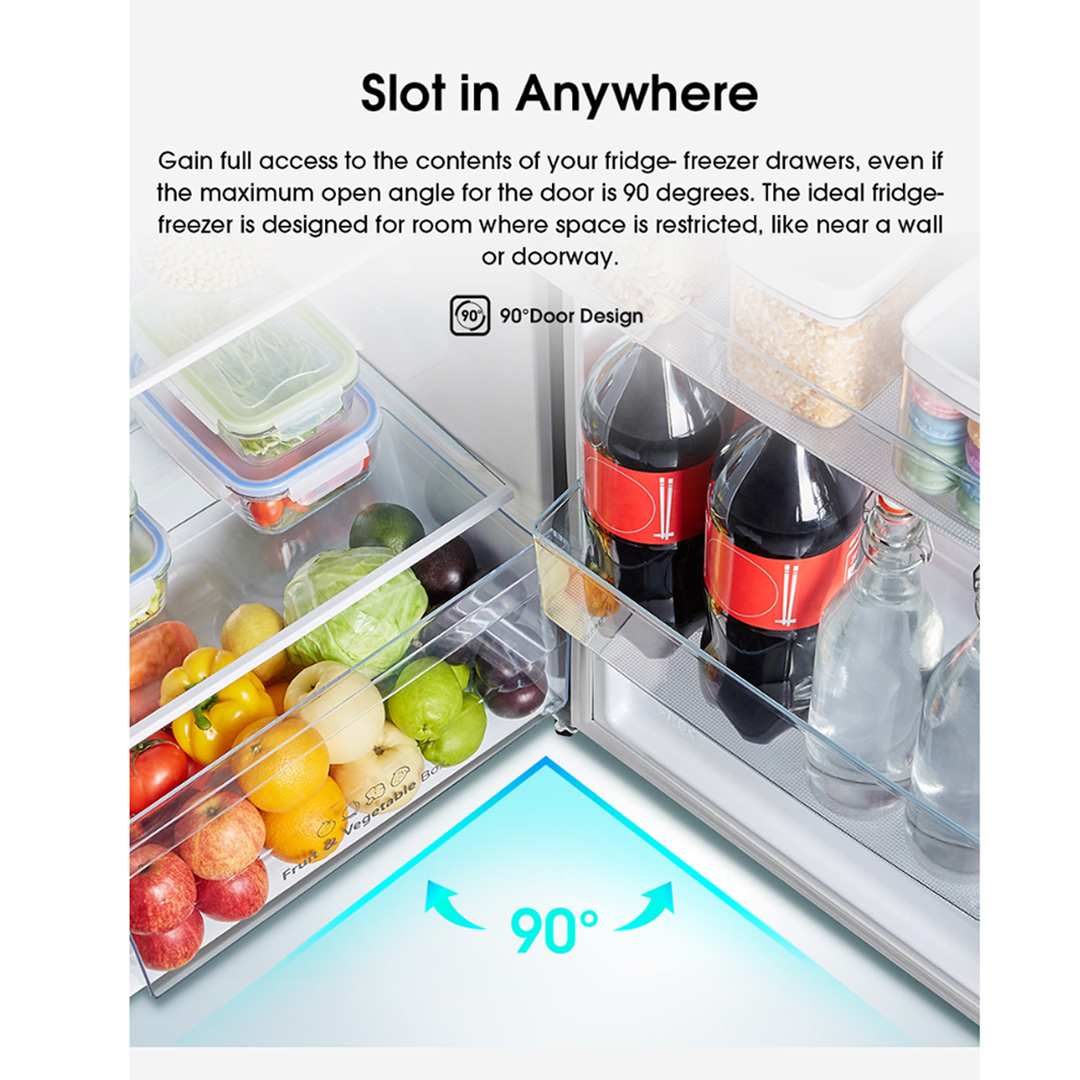 HISENSE 320L 2 Doors Top Mount Durable Inverter Refrigerator RT328N4ABN | Multi Air Flow | Deodorizing Filter | Durable Inverter | LED Lighting | Fresh Zone | Refrigerator with 3 Year Warranty