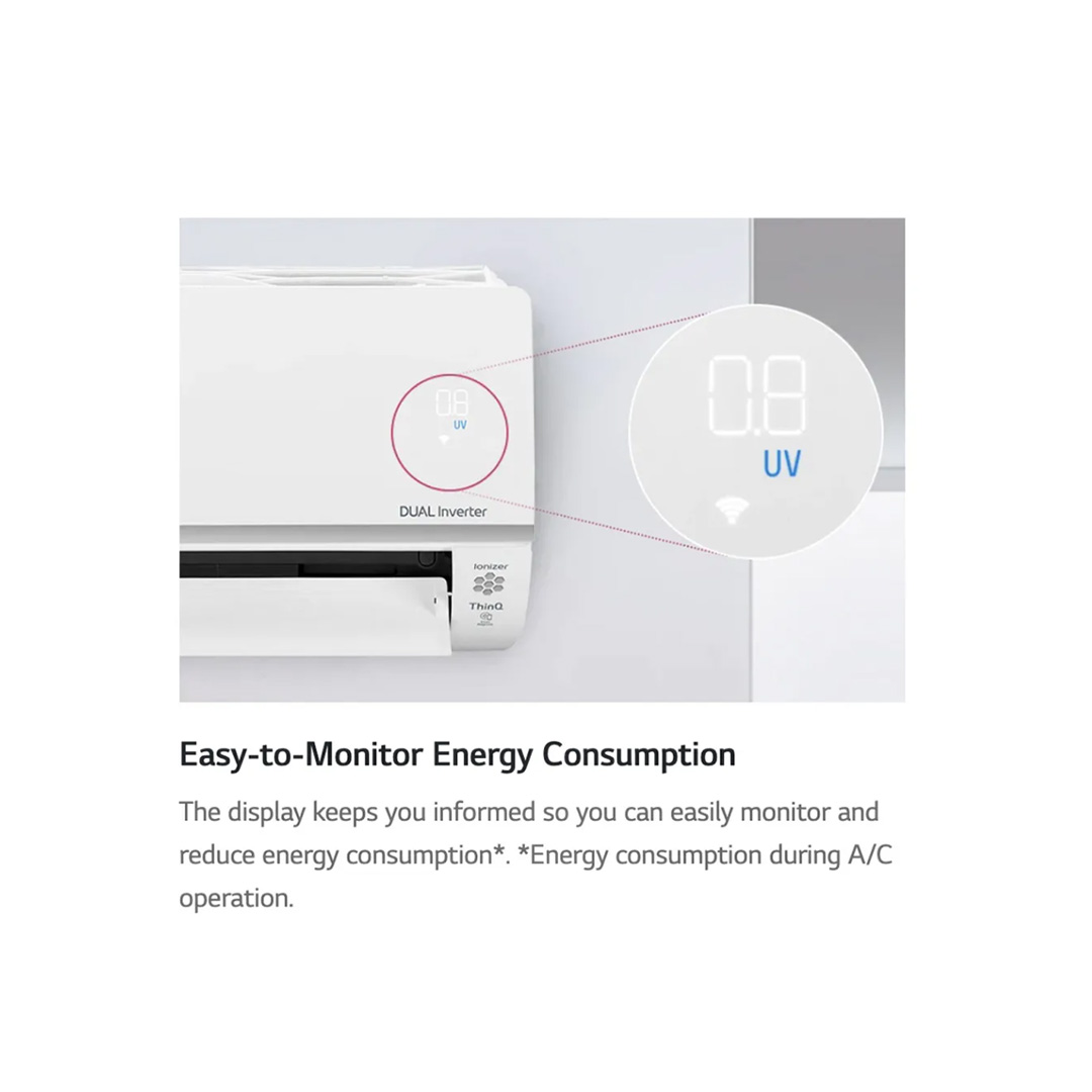 LG 1.5HP R32 Dual Inverter Wall Mount Air Conditioner S3NQ12JA3AD / S3UQ12JA3AD | Fast Cooling | Dehumidifier | Auto Cleaning | Air Conditioner with 2 Year Warranty