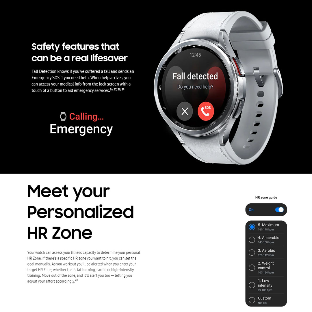 SAMSUNG Galaxy Watch6 Classic Bluetooth 43mm / 47mm | Sapphire Crystal | Fast Charge | Infrared Temperature Sensor | Sleep Tracking | Bluetooth v5.3 | Smart Watch with 1 Years Warranty