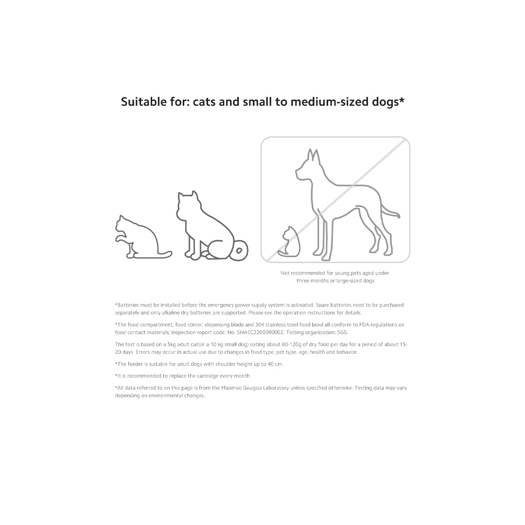 Xiaomi 3.6L Smart Pet Food Feeder XWPF01MG | Safety Lock | Dispensing Times | Automatic Feeding | Food Feeder with 1 Year Warranty