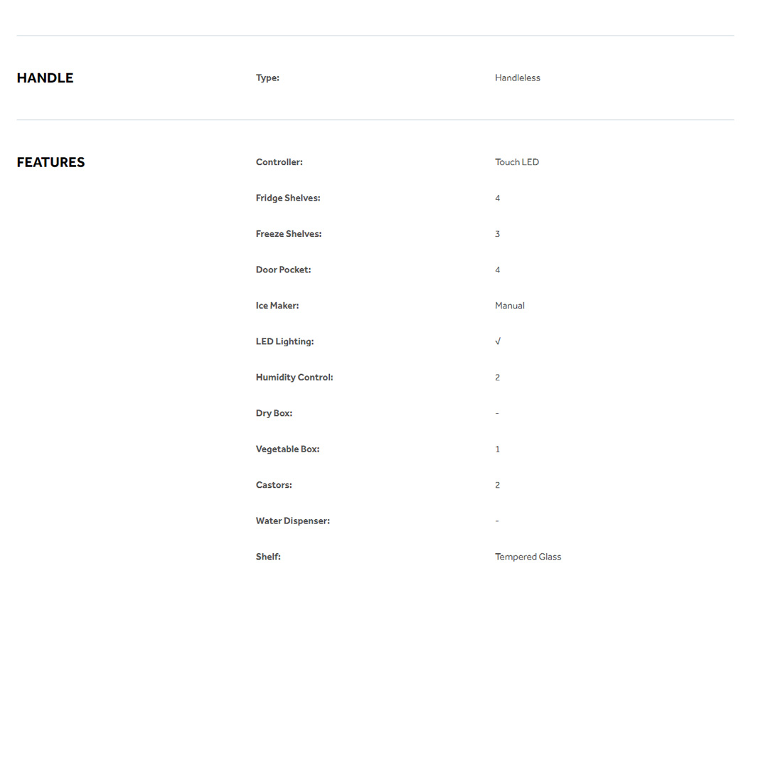 HAIER 516L 4 Doors DC Inverter Refrigerator HRF-IG525AM(GB) | No Frost | Touch LED | Door Pocket | Ice Maker | Humidity Control | Refrigerators with 2 Years Warranty