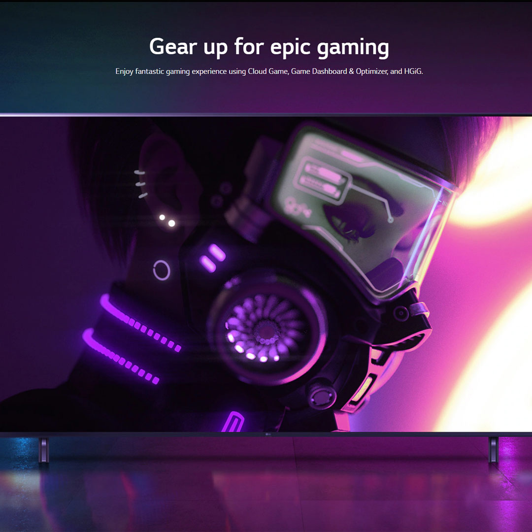 LG 60" 4K UHD Smart TV with AI ThinQ 60UQ8050PSB | AI Sound | Wi-Fi | Filmmaker Mode | Netflix | HDR | Smart TV with 2 Year Warranty