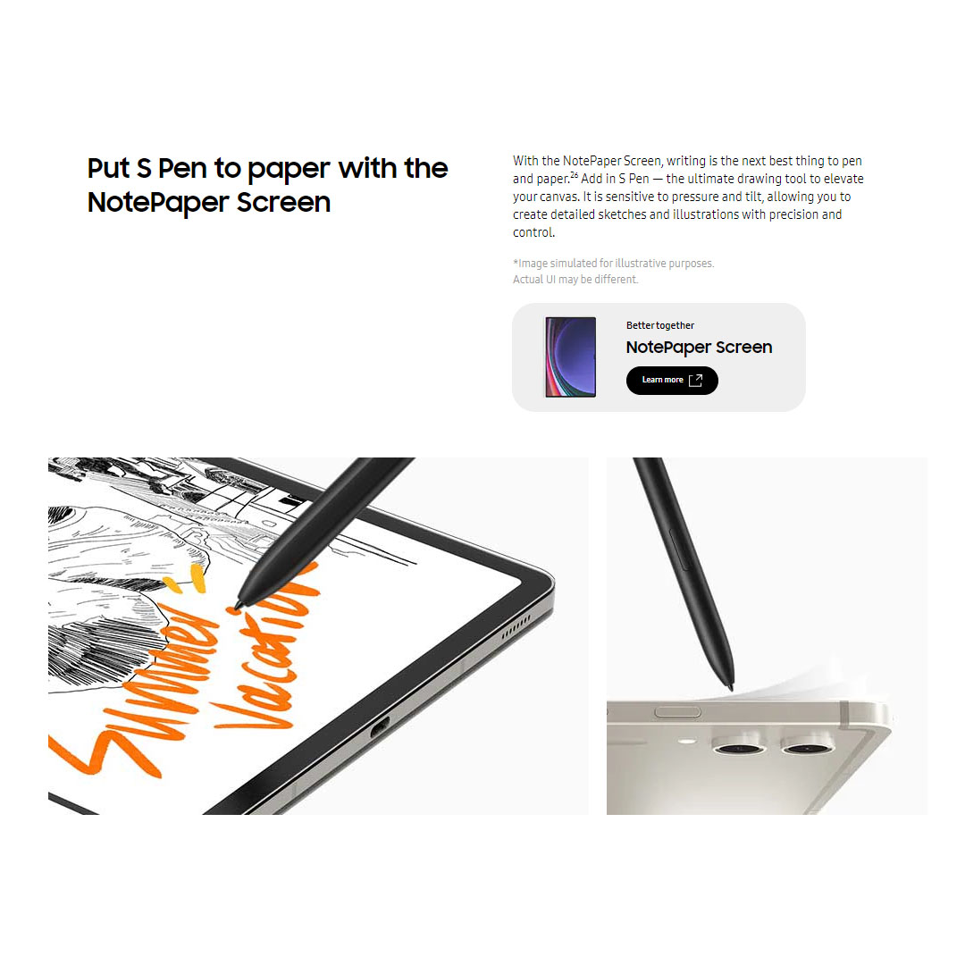 (Pre-Order From 26 Jul - 17 Aug 2023) SAMSUNG Galaxy Tab S9 Wi-Fi | 8GB+128GB/12GB+256GB | 11.0" AMOLED 2X Display | 8400mAh Battery | 13MP Main Camera | Tablet with 1 Year Warranty