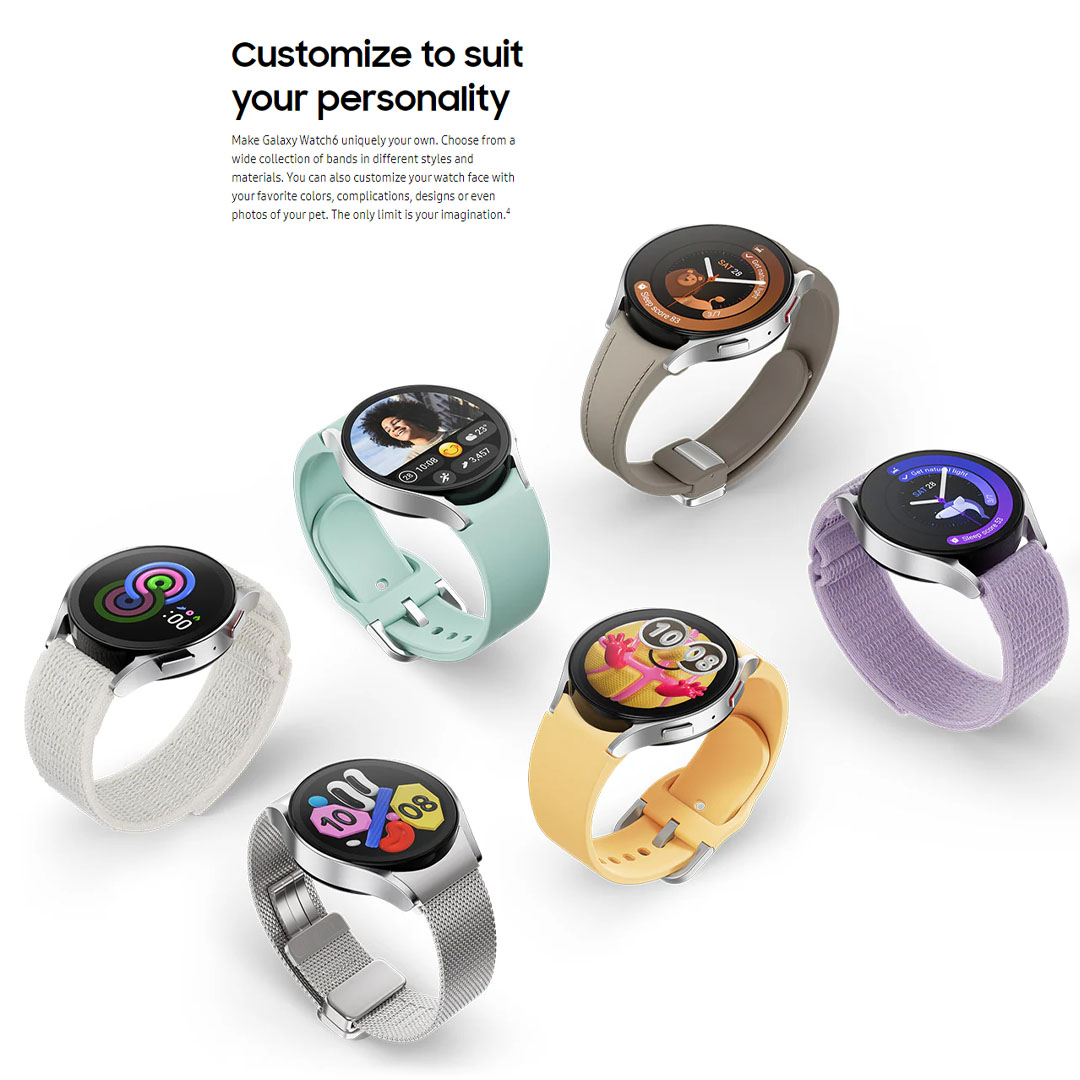 SAMSUNG Galaxy Watch6 Bluetooth 40mm / 44mm | Bluetooth v5.3 | 20% larger 30% slimmer | Sapphire Crystal Glass | Smart Watch with 1 Year Warranty