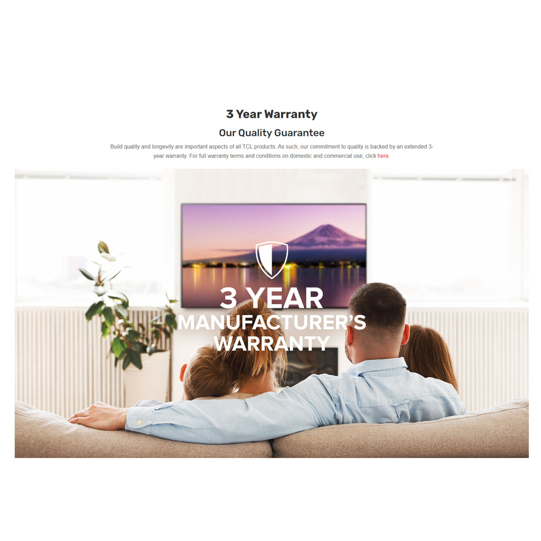 TCL 58" 4K UHD Google LED TV 58P635 | Wi-Fi 2.4 | Voice Control | USB 2.0 | Google Assistant | Bluetooth 5.0 | Ethernet | HDMI 2.1 | Dolby Audio | LED TV with 1 Year Warranty