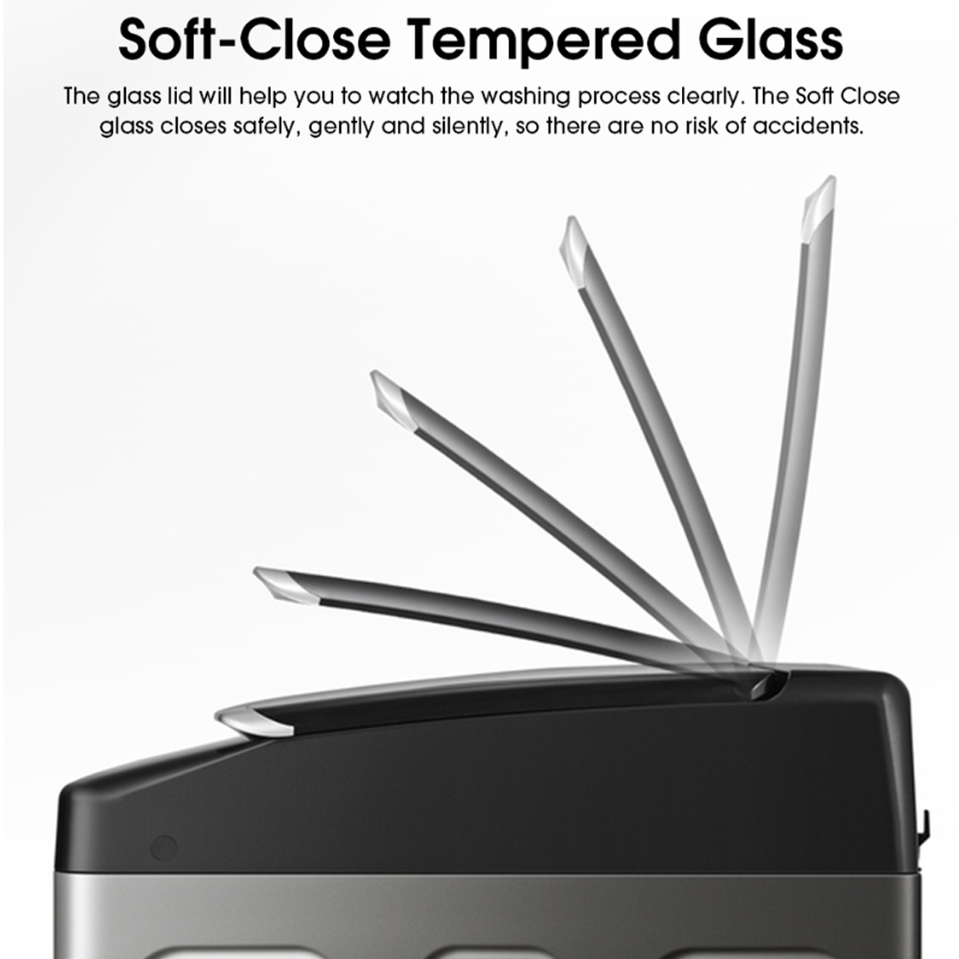 HISENSE 10.5KG Top Load DD Inverter Washing Machine WT5J1013DT | Tub Clean | Delay End | Memory Function | Soak Function | Powerful Waterfall | Mega Capacity | Bubble Clean | Extra Soft | Double Magic Filter | Washing Machine with 2 Year Warranty