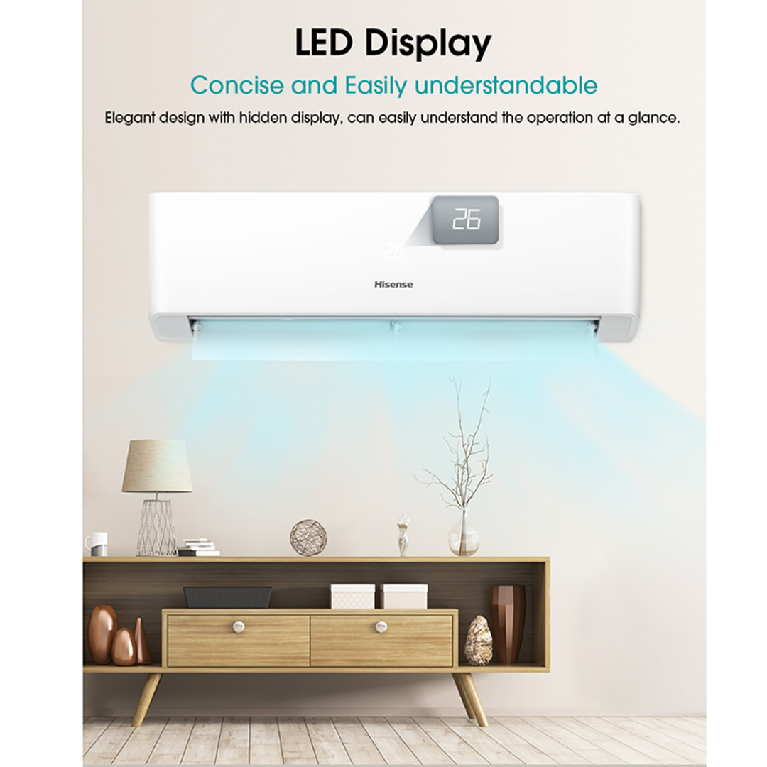 HISENSE 2HP R32 Inverter Wall Mount Air Conditioner AI20KAGS | App Control | Auto Clean | Fast Cooling | Energy Saving Up T0 38% | Air Conditioner with 2 Years Warranty