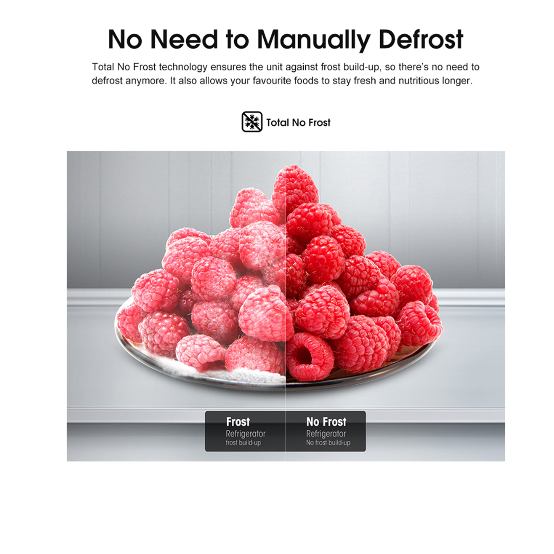 HISENSE 620L Side by Side Inverter Refrigerator RS688N4AWU | Digital Sensor | Double Cooling | Deodorizing Filter | Electronic Touch Control | Multi-Air Flow | Refrigerator with 3 Year Warranty