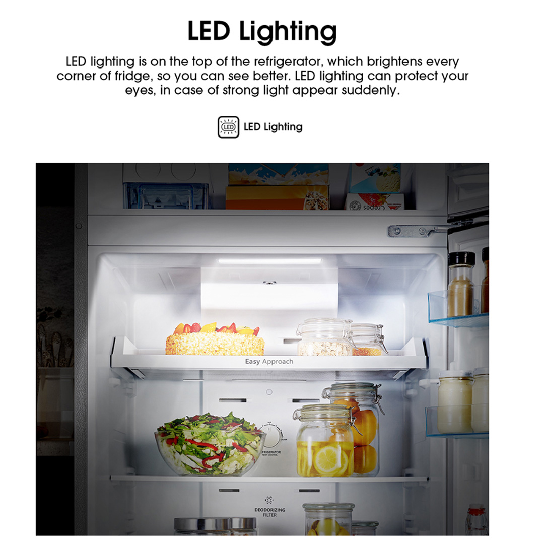 HISENSE 500L 2 Doors Top Mount Durable Inverter Refrigerator RT549N4ABU | Multi Air Flow | Deodorizing Filter | Moisture Fresh Crisper | Durable Inverter | LED Lighting | Removable Twist Ice Maker | Refrigerator with 3 Year Warranty