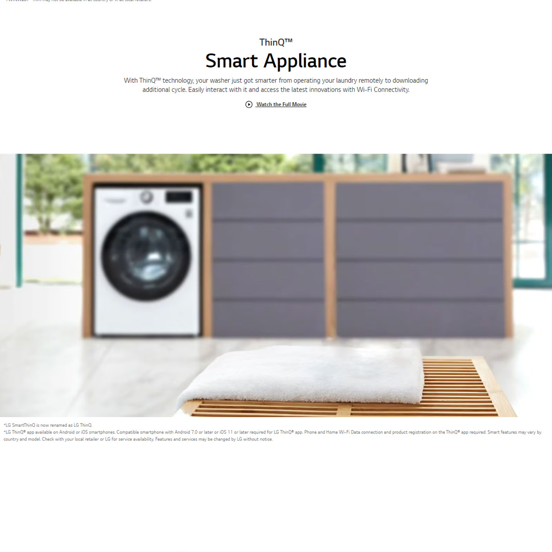 LG 10KG/6KG Front Load Washer Dryer with AI Direct Drive  FV1410H3P | Steam™ | TurboWash™ | 360 Full Stainless Lifter | Washer Dryer with 1 Year Warranty