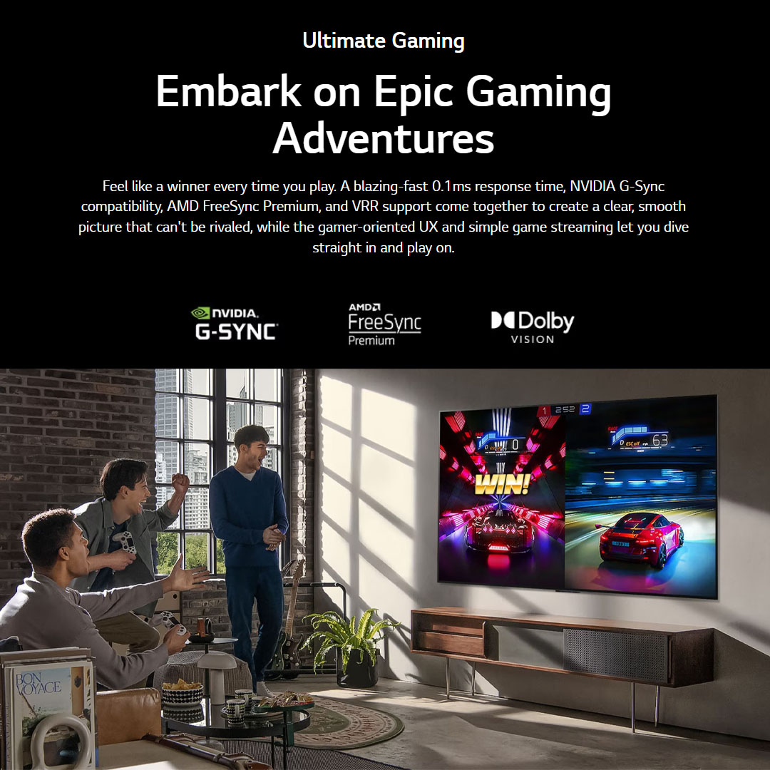 LG 65" 4K UHD Smart TV with AI ThinQ OLED65G3PSA | 4K OLED | webOS 23 | Bluetooth 5.0 | AI Picture Pro | Dolby Vision | Sound Mode Share | Smart TV with 2 Year Warranty