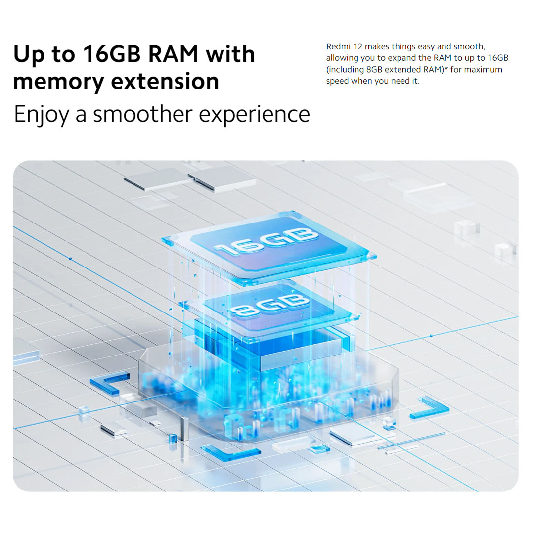 Xiaomi Redmi 12 | 8GB+256GB | IP53 Dust and Splash Resistant | 90Hz 6.79” FHD+ Display | MediaTek Helio G88 | Smartphone with 1 Year Warranty