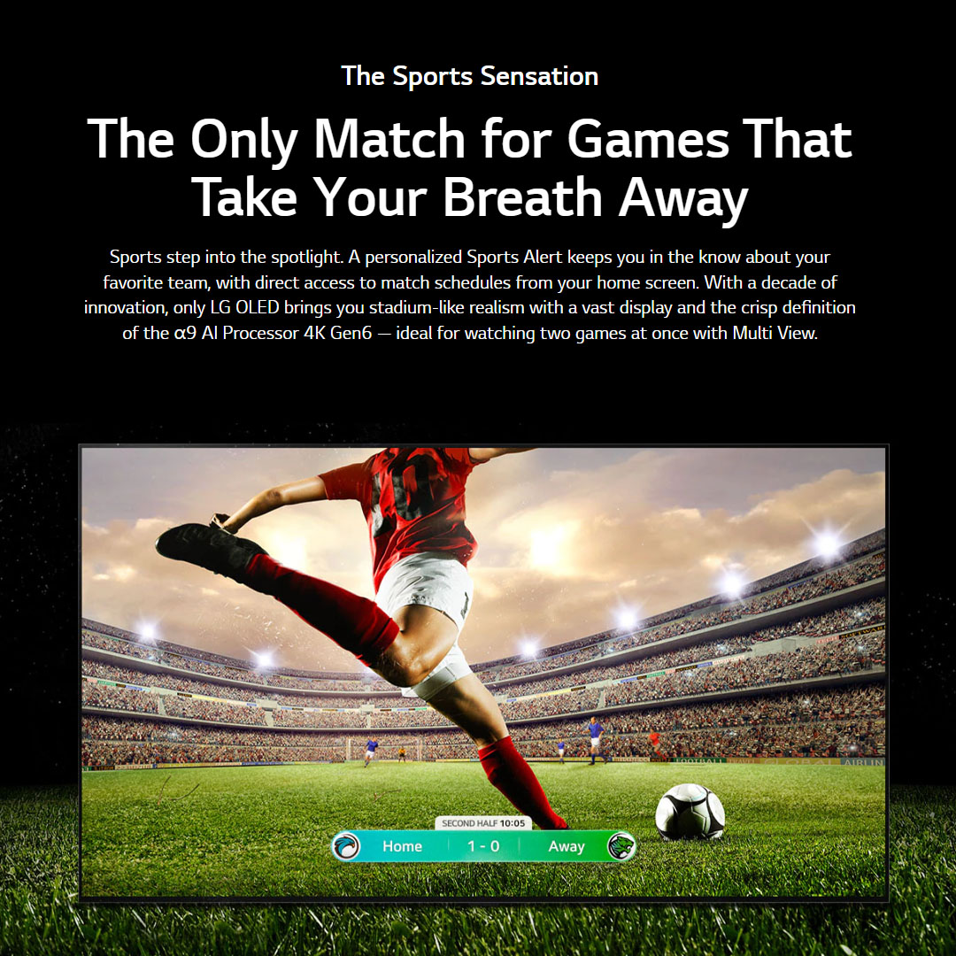 LG 77" 4K UHD Smart TV with AI ThinQ OLED77C3PSA | Self-Lit OLED evo | α9 AI Processor 4K Gen6 | Brightness Booster Powering a Brighter | Hands-Free Voice Recognition | Smart TV with 2 Year Warranty