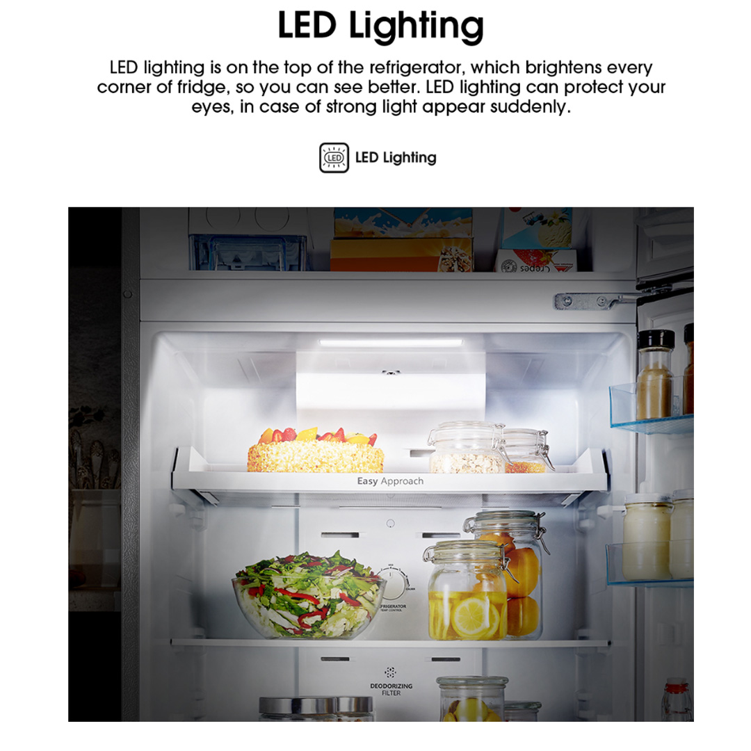 HISENSE 500L 2 Doors Top Mount Durable Inverter Refrigerator RT549N4AW-MBU | Multi Air Flow | Deodorizing Filter | Moisture Fresh Crisper | Durable Inverter | LED Lighting | Removable Twist Ice Maker | Refrigerator with 3 Year Warranty