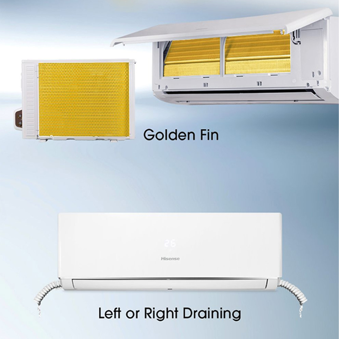 HISENSE 1.5HP R32 Non-Inverter Wall Mount Air Conditioner  AN13DBG1 | Fast Cooling |  Large Blade | LED display | Air Conditioner with 2 Years Warranty