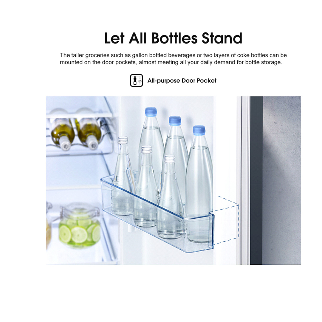 HISENSE 620L Side by Side Inverter Refrigerator RS688N4AWU | Digital Sensor | Double Cooling | Deodorizing Filter | Electronic Touch Control | Multi-Air Flow | Refrigerator with 3 Year Warranty