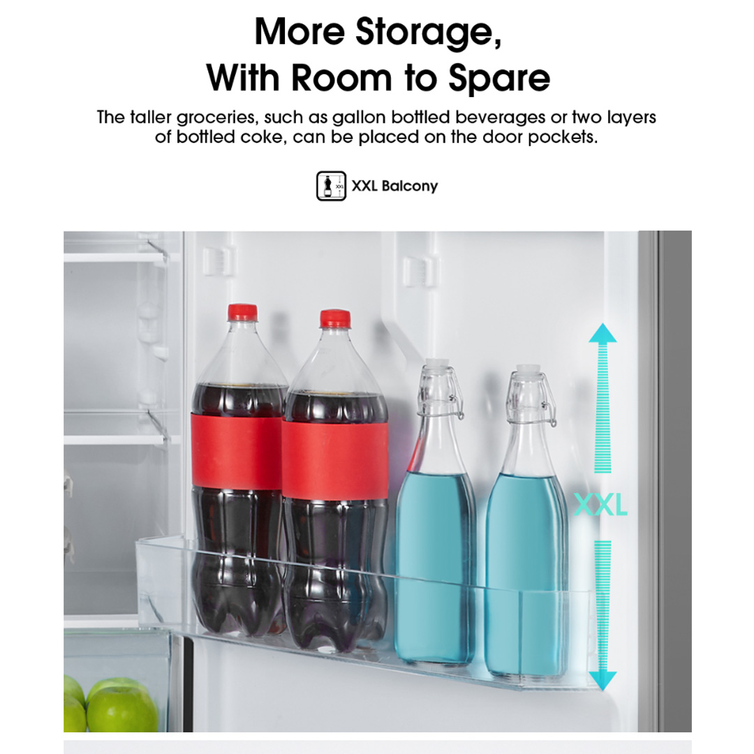 HISENSE 500L 2 Doors Top Mount Durable Inverter Refrigerator RT549N4AW-MBU | Multi Air Flow | Deodorizing Filter | Moisture Fresh Crisper | Durable Inverter | LED Lighting | Removable Twist Ice Maker | Refrigerator with 3 Year Warranty