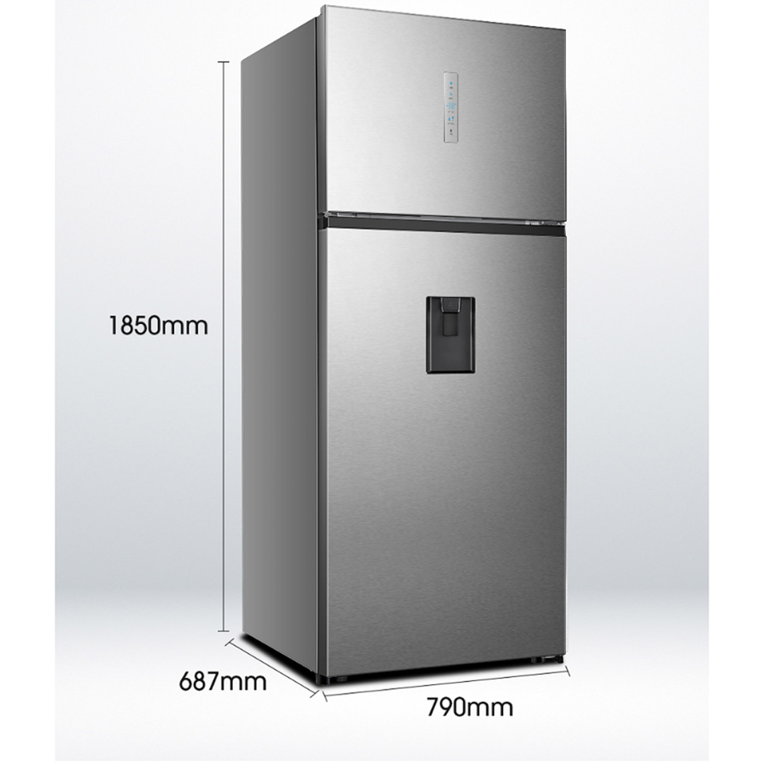 HISENSE 700L 2 Doors Top Mount Durable Inverter Refrigerator RT749N4ABVI | Digital Touch Control | Dual LED Lighting | Super Freeze | Fresh Zone | Multi-Air Flow | Magnetic Door Switch | Refrigerator with 3 Year Warranty