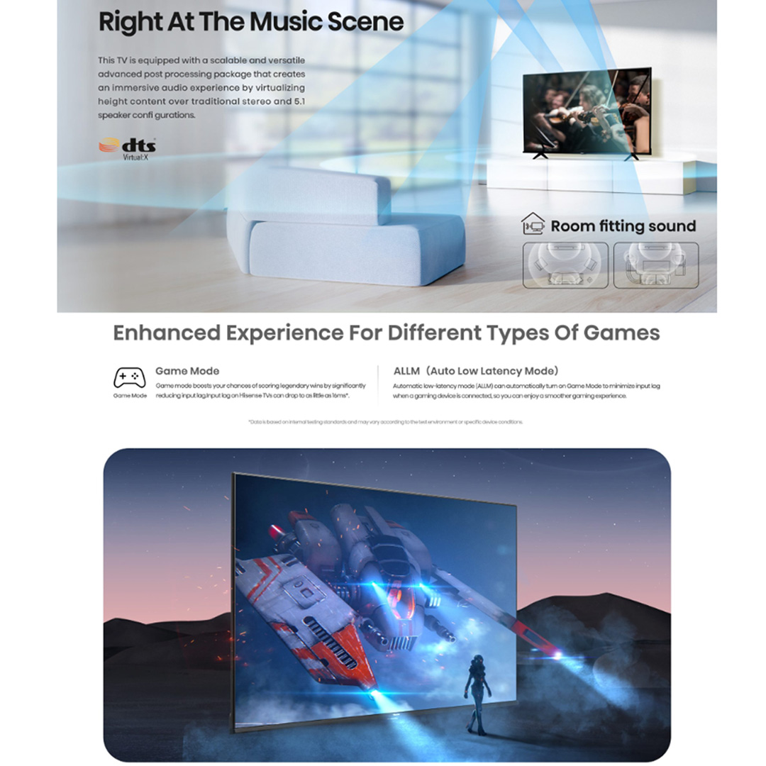 HISENSE 75" 4K UHD Google LED TV 75A6500H | Google TV | Dolby Digital | Voice Search | Smartphone Remote Control | Television with 3 Years Warranty