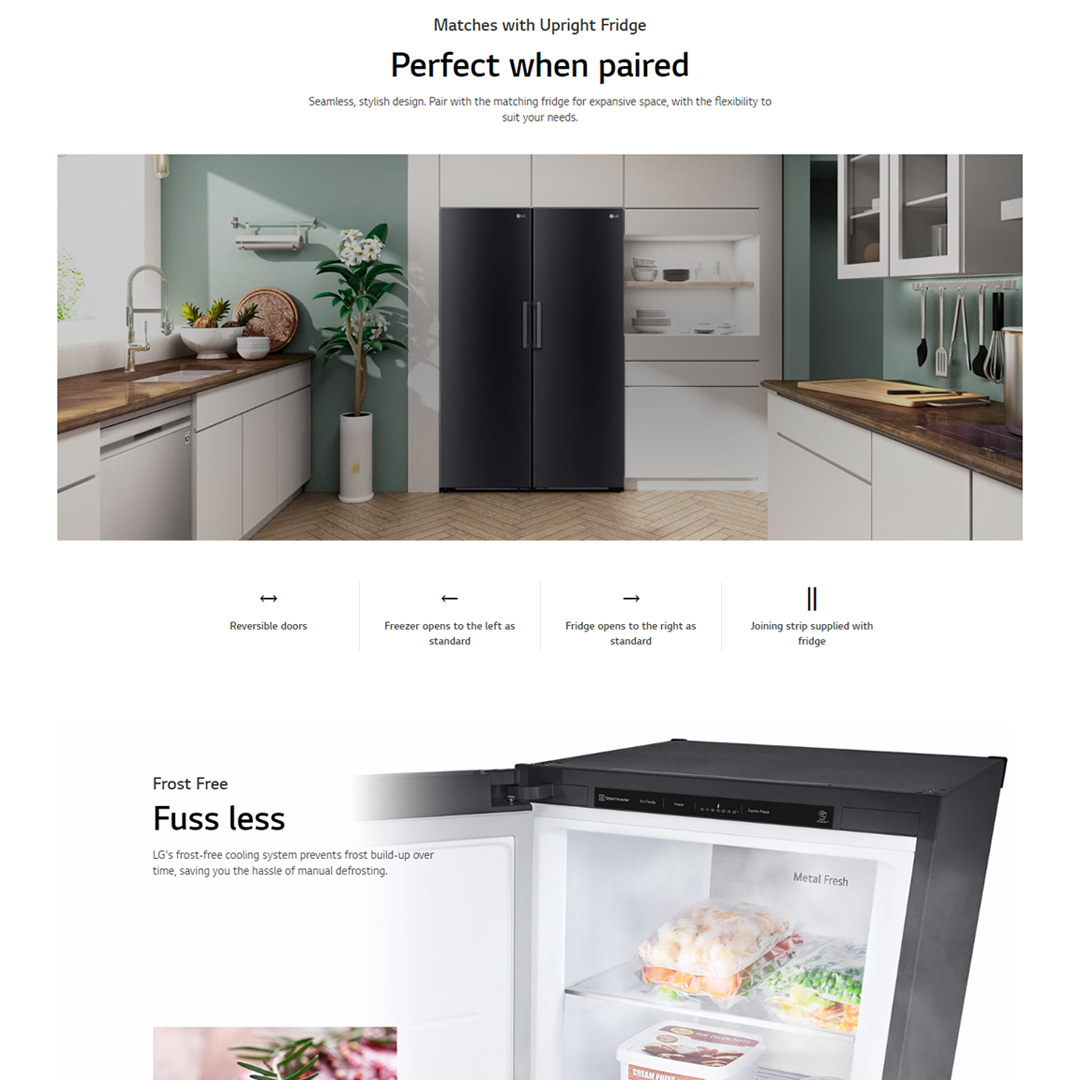 LG 321L Single Door Smart Inverter Refrigerator GC-B414FGQF | Door Cooling+™ | ThinQ (Wi-Fi) | Smart Diagnosis™ | Refrigerator With 1 Year Warranty