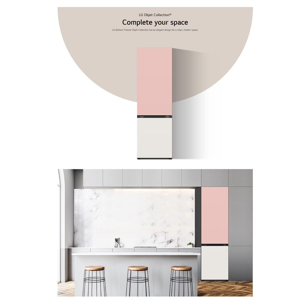 LG 341L 2 Doors Bottom Mount Smart Inverter Refrigerator GC-B459QG9D | Linear Cooling+™ | Door Cooling+™ | Metal Fresh™ | Refrigerator with 1 Year Warranty