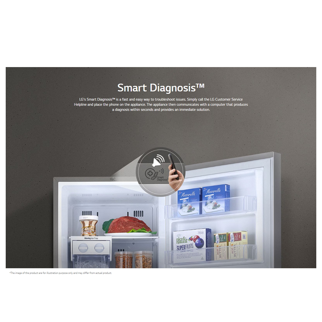 LG 360L 2 Doors Top Mount Smart Inverter Refrigerator GN-B332PBGB | Door Cooling+™ | Multi Air Flow | Smart Diagnosis™ | Refrigerator with 1 Year Warranty