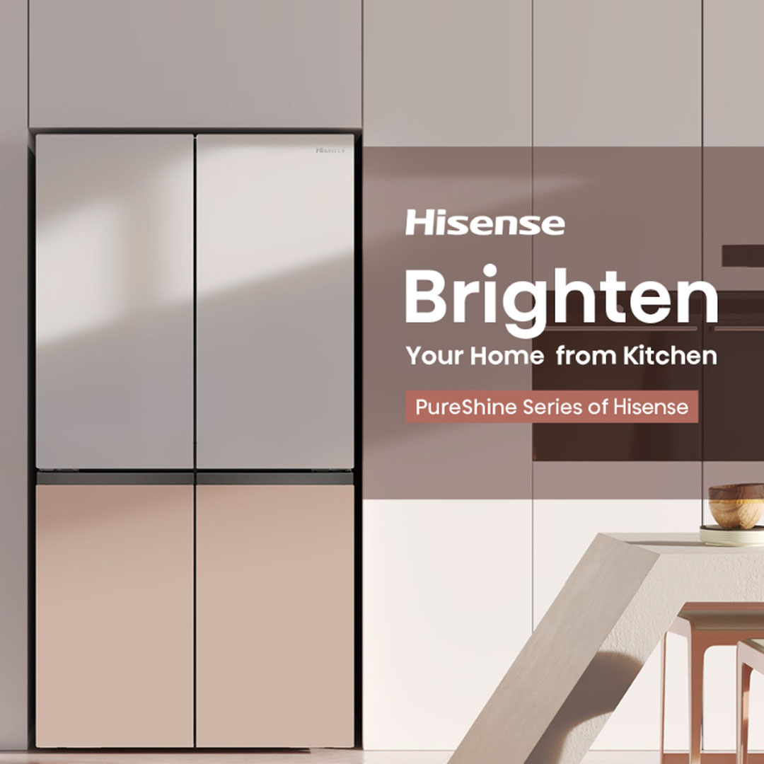 HISENSE 720L Four Doors Inverter Refrigerator RQ768N4AW-KU | Triple Zone | Metal-Tech Cooling | Metal Glide Drawer | Led Lighting | Refrigerator with 3 Years Warranty