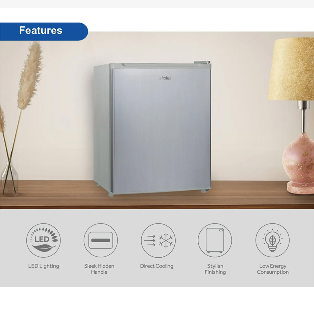HAIER 124L Minibar HR-135H | Low Energy Consumption | LED Lighting | Direct Cooling | Refrigerator with 2 Year Warranty