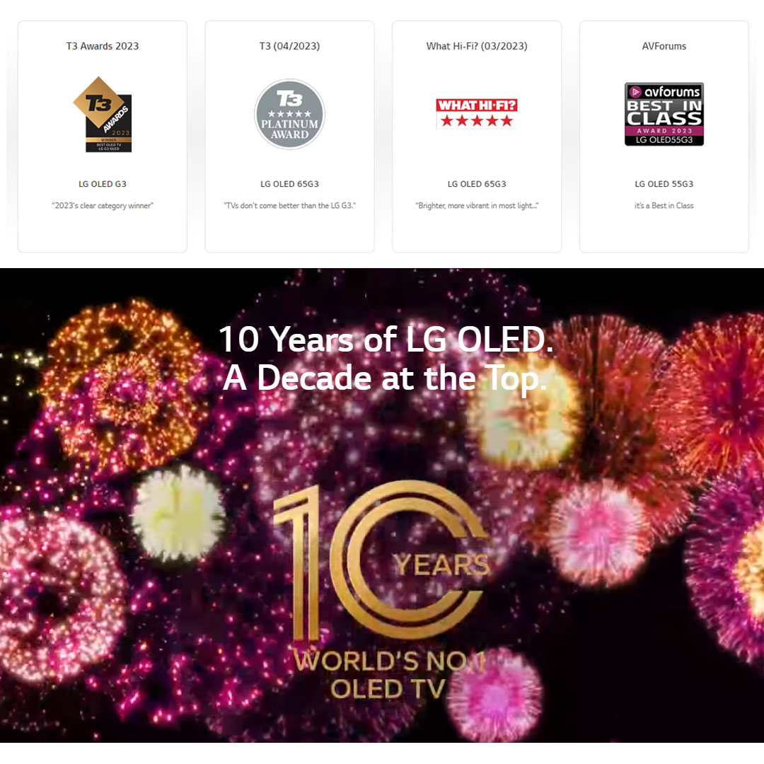 LG 77" 4K UHD Smart TV with AI ThinQ OLED77G3PSA | OLED Motion | webOS 23 | Bluetooth 5.0 | AI Picture Pro | Dolby Vision | Sound Mode Share | Smart TV with 2 Year Warranty