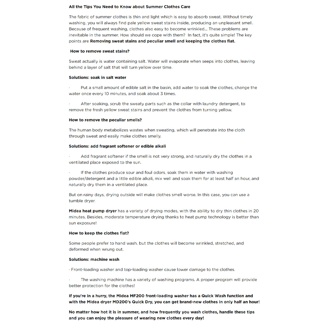 Midea 9.5KG Front Load Inverter Washing Machine MF100W95B | One Touch Pre-Wash | Broad Vision Port | Inverter Motor | 2 Years Warranty