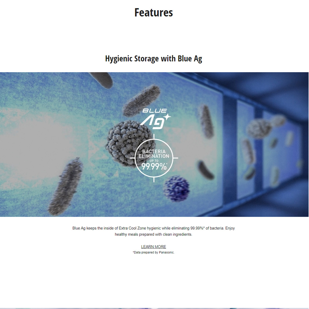 Panasonic 325L 2 Doors Top Mount Inverter Refrigerator with AI ECONAVI NR-TV341BPKM | Hygienic Storage with Blue Ag | Clean Air Surrounds Your Food | Enjoy the Extra-Cold Delight | Freshness Storage with Wide Opening | Refrigerator With 1 Year Warranty