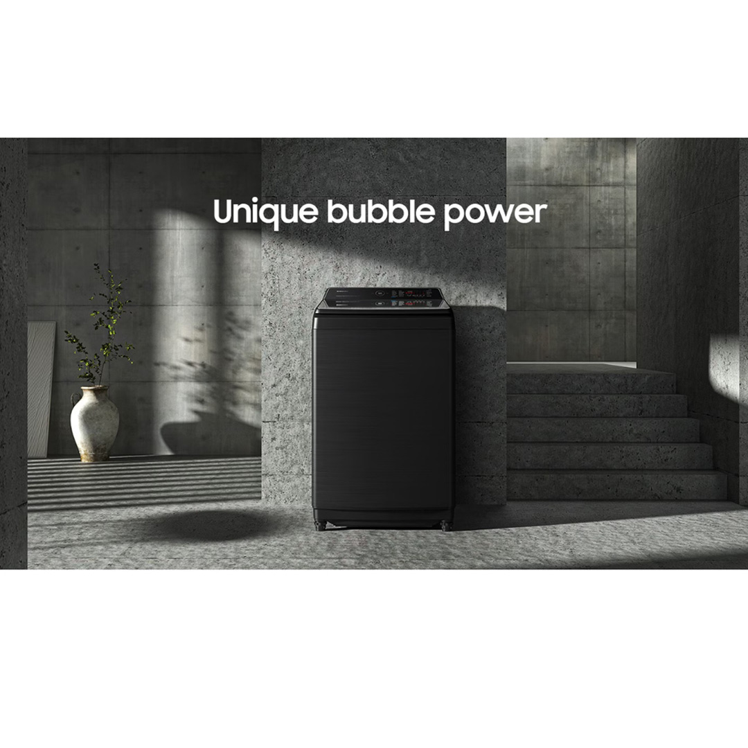 SAMSUNG 17KG Top Load Digital Inverter Washing Machine With Ecobubble WA17CG6886BVFQ | Hygiene Steam | Super Speed | Magic Filter | VRT Technology | Washing Machine With 1 Year Warranty