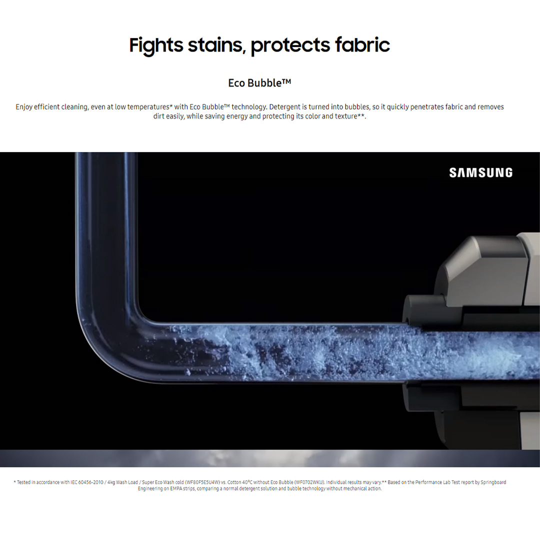 SAMSUNG 13KG/8KG BESPOKE Digital Inverter Front Load Washer Dryer with AI Ecobubble WD13BB944DGBFQ | AI Wash | AI Control | Auto Dispense | Eco Bubble™ | Hygiene Steam | Washer Dryer with 1 Year Warranty