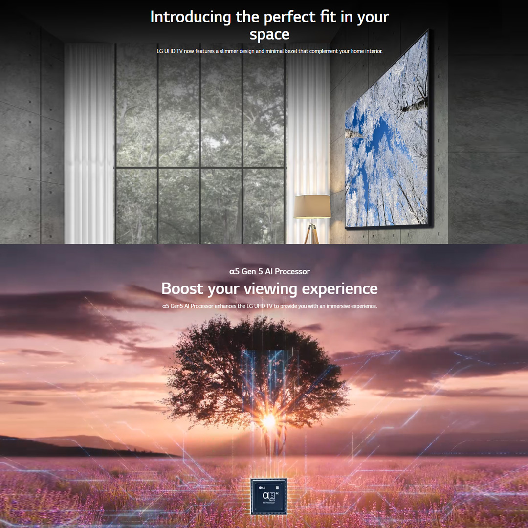 LG 65" 4K UHD Smart TV with AI ThinQ 65UQ8050PSB | AI Sound | Wi-Fi | Filmmaker Mode | Netflix | HDR | Smart TV with 2 Year Warranty