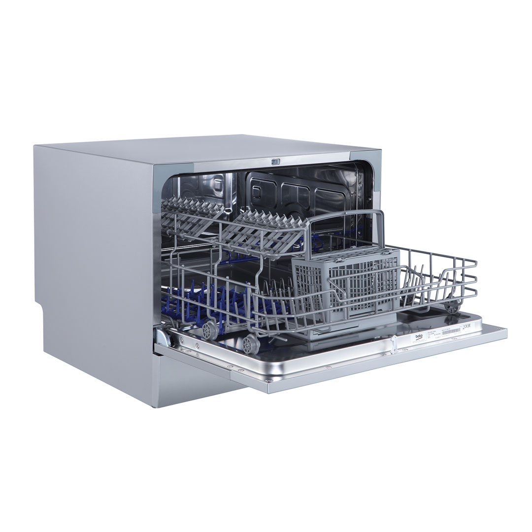 Beko 6 Place Settings Table Top ProSmart Inverter Dishwasher DTC36610S | WaterSafe | Energy Efficiency Class A+ | QuickWash | Dish Washer with 2 Year Warranty