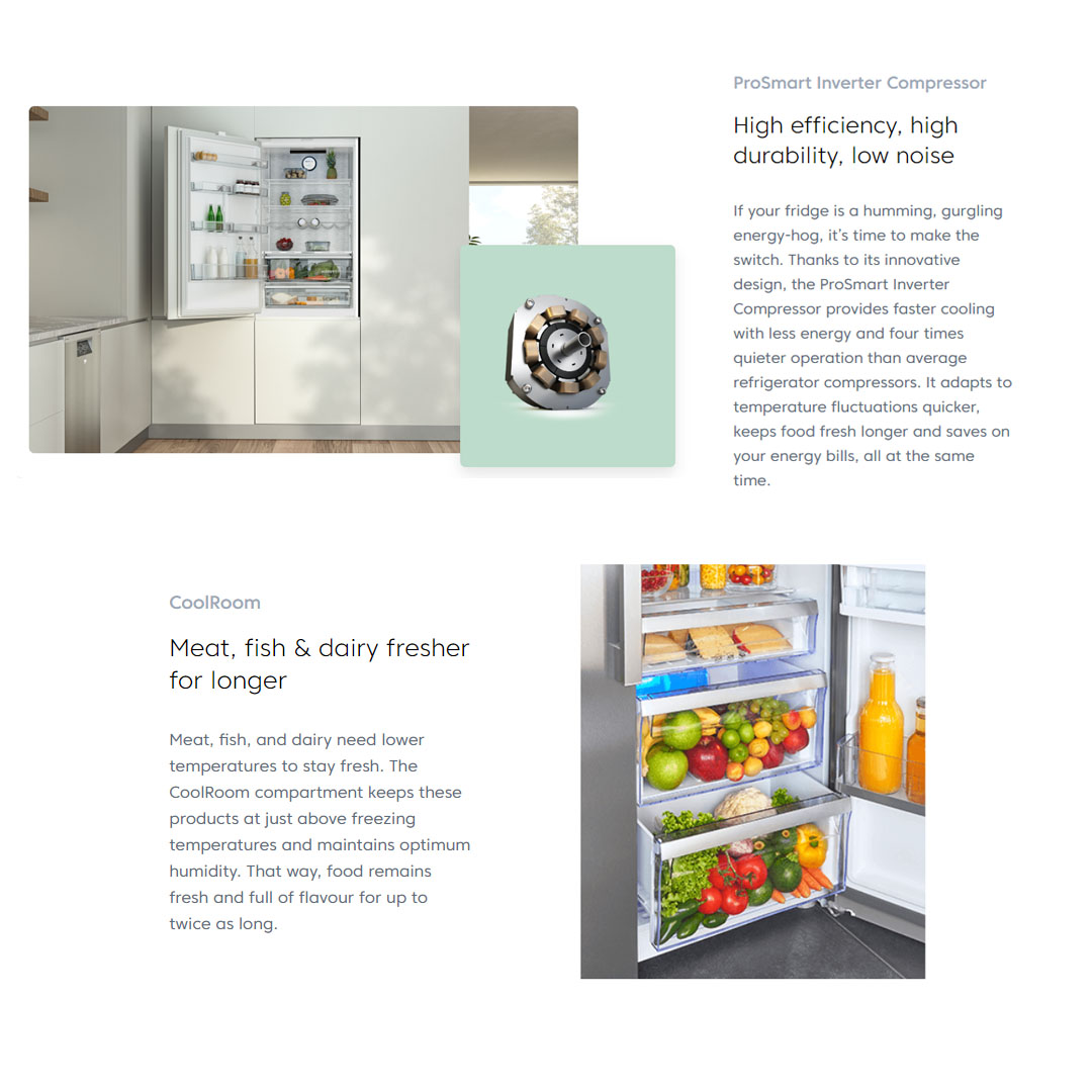 Beko 472L Multi Doors ProSmart Inverter Refrigerator GNO5001HFVKMY | CoolRoom | Safety Glass | Twist & Serve Ice Cube Tray | Refrigerator with 2 Year Warranty