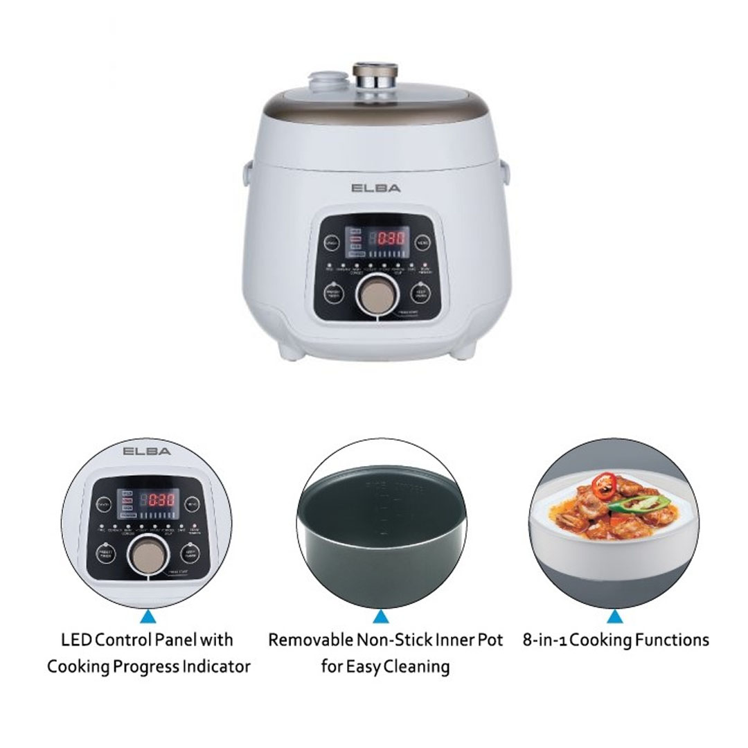 ELBA 2.5L Pressure Cooker EPC K2567 GD Auto Control Technology Co