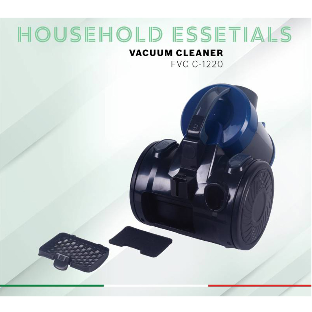 FABER 1200W Bagless Vacuum Cleaner FVC C-1220 | Suction Power : 18kPA | 2.0L Dust Cup Capacity | Overheat Protection | Strong Cyclone Filtration System | Vacuum Cleaner with 1 Year Warranty