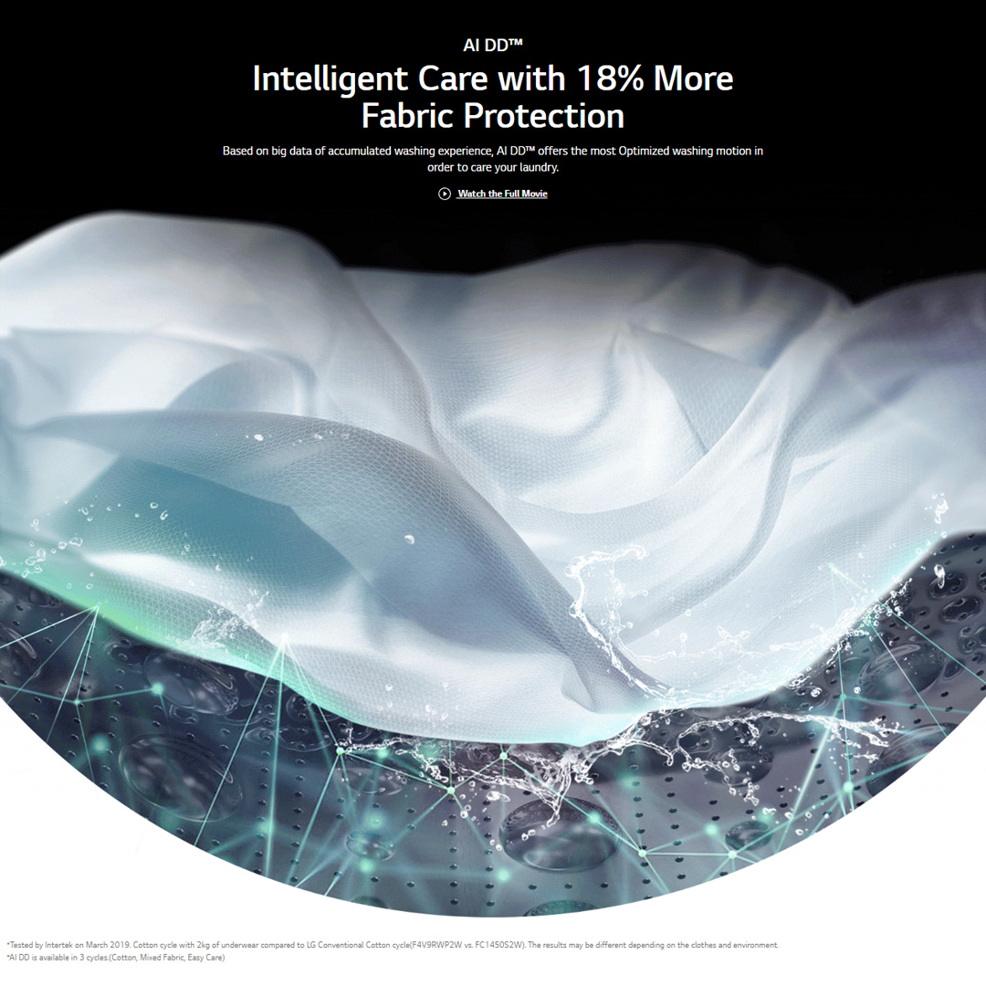 LG 10KG/6KG Front Load Washer Dryer with AI Direct Drive  FV1410H3P | Steam™ | TurboWash™ | 360 Full Stainless Lifter | Washer Dryer with 1 Year Warranty