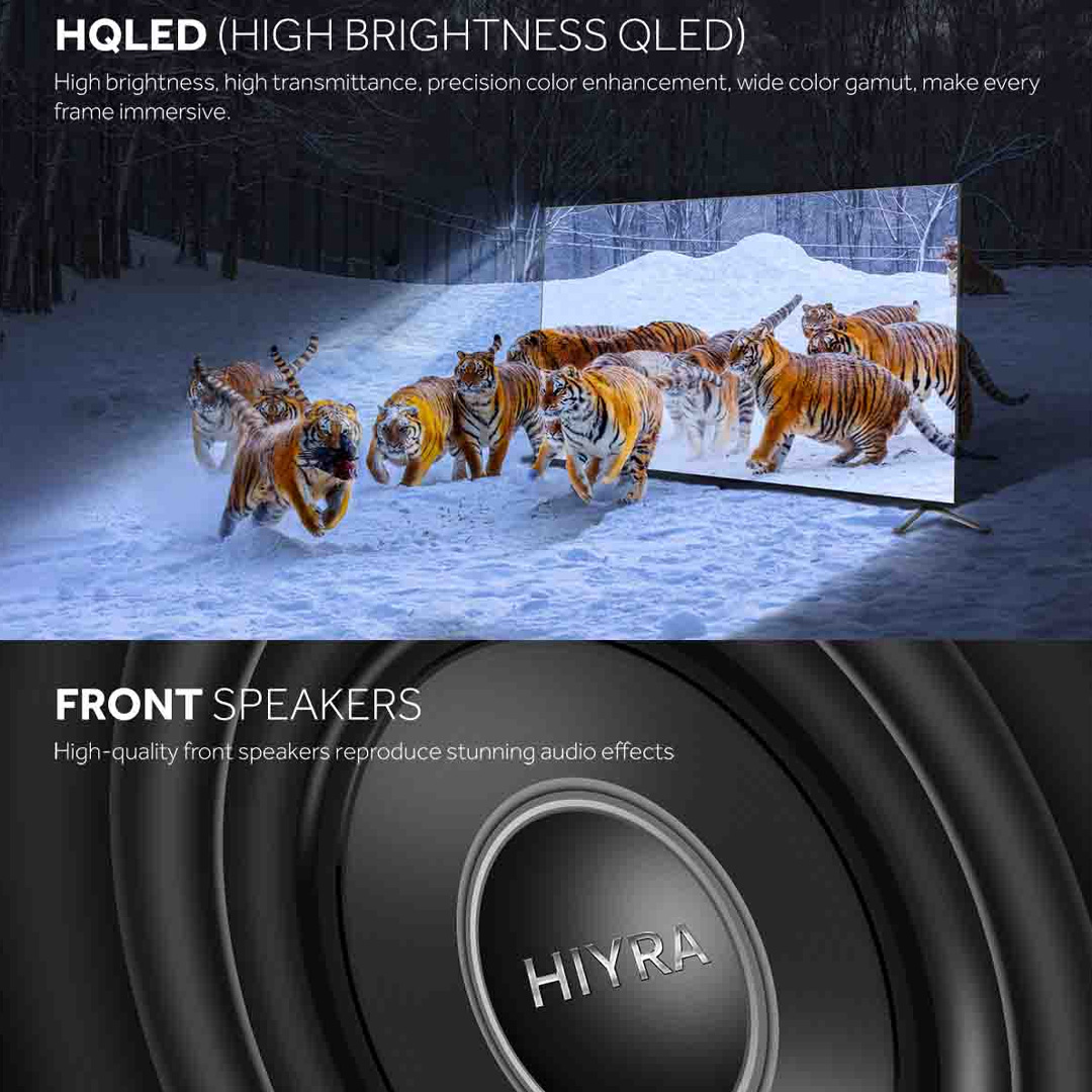 HAIER 55"/65" 4K UHD Android HQLED TV H55S6UG PRO/H65S6UG PRO | Front Built-In Speaker | HQLED | Wide Color Gamut | Android 11 | Chromecast | Google Assistant | HDMI | USB | Android TV with 3 Year Warranty