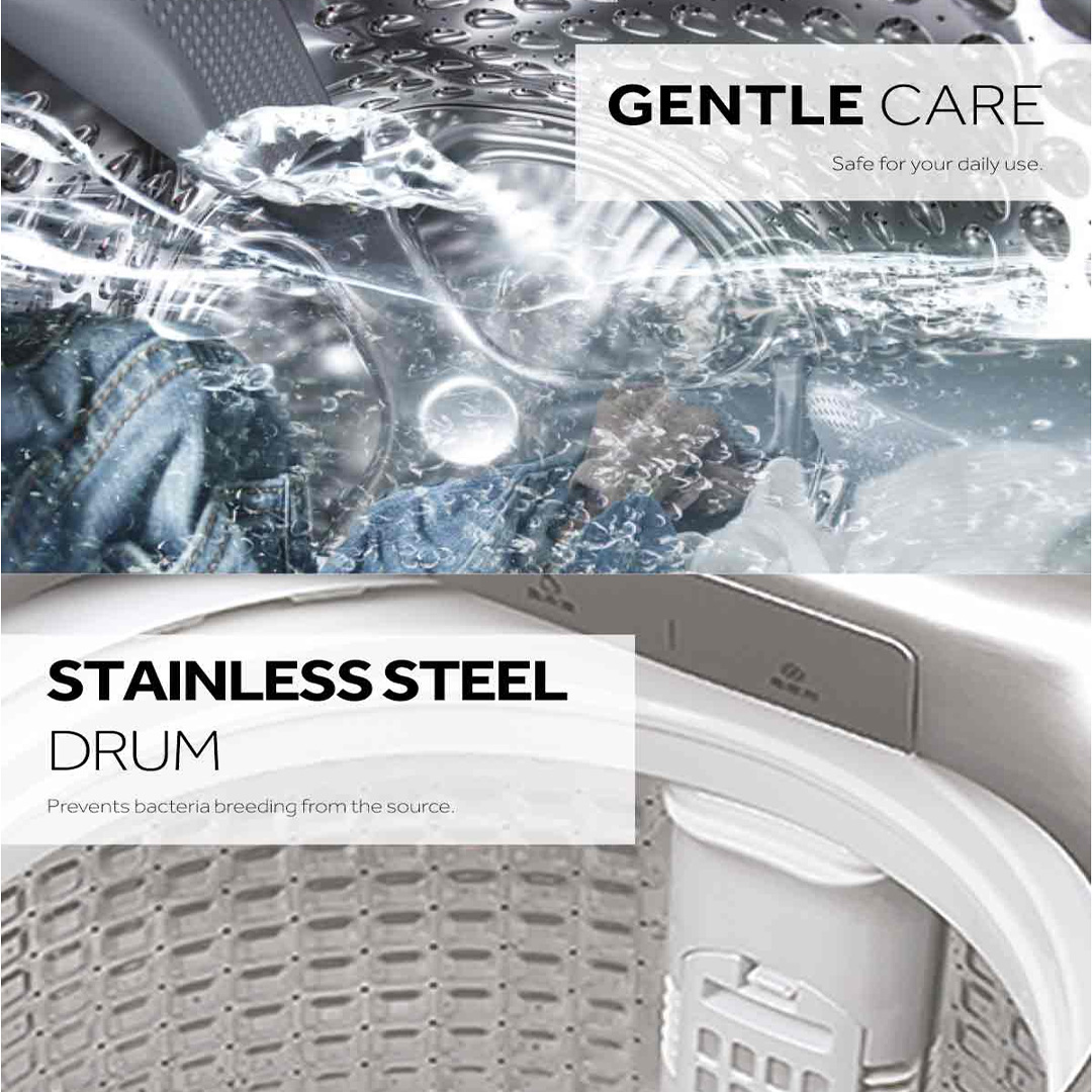 HAIER 7KG Top Load Washing Machine HWM70-1269S5 | Pillow Drum | Dispenser | Tub Dry | Quick Wash | Auto Restart |  Washing Machine with 2 Year Warranty