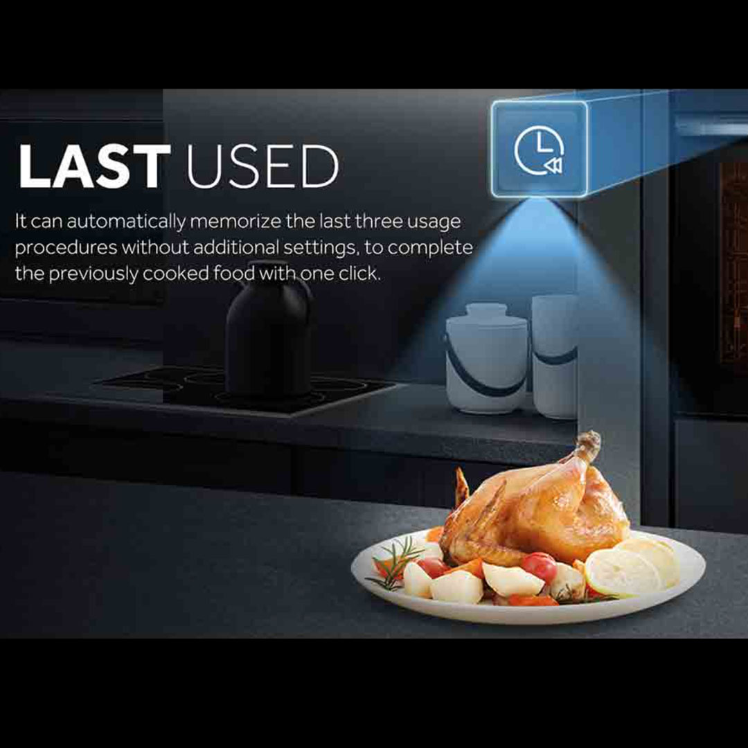 HAIER 80L Built-In Oven HO-HT16S5 | Automatic Recipe Function | Multi Step Setting | Steam Clean | Oven with 2 Year Warranty