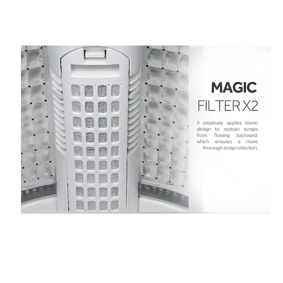 HAIER 9KG Top Load Magic Filter Washing Machines HWM90-M826 | Magic Filter x2 | Pillow Drum | Soft Close Tempered Glass | Hijab Mode | Washing Machine with 2 Year Warranty