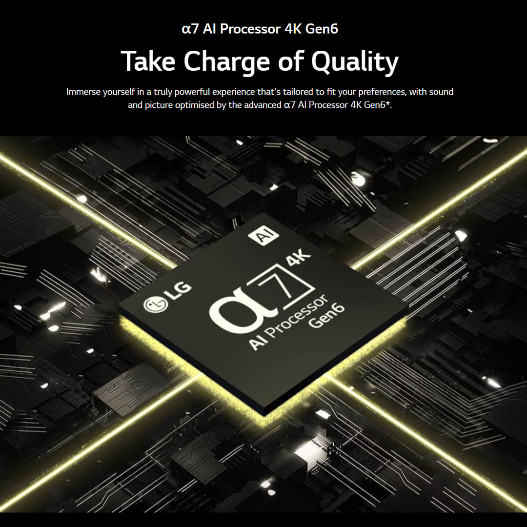 LG 55" QNED 4K UHD Smart TV 55QNED81SRA  | α5 AI Processor 4K Gen6 | HDR10 | webOS 23 | HDMI | USB | Smart TV with 2 Year Warranty