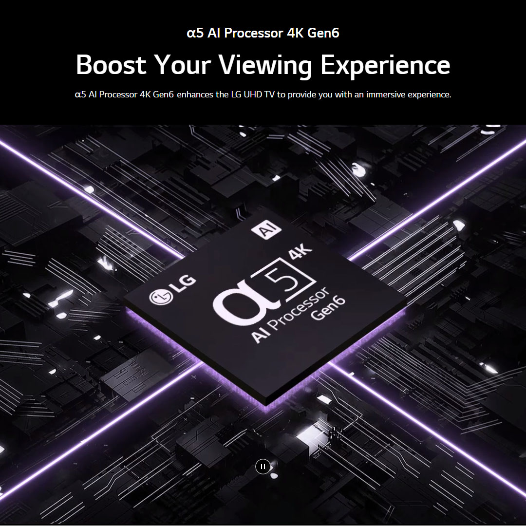 LG 55" 4K UHD Smart TV with AI ThinQ 55UR8150PSB | AI Sound | Wi-Fi | Filmmaker Mode | Netflix | Smart TV with 2 Year Warranty