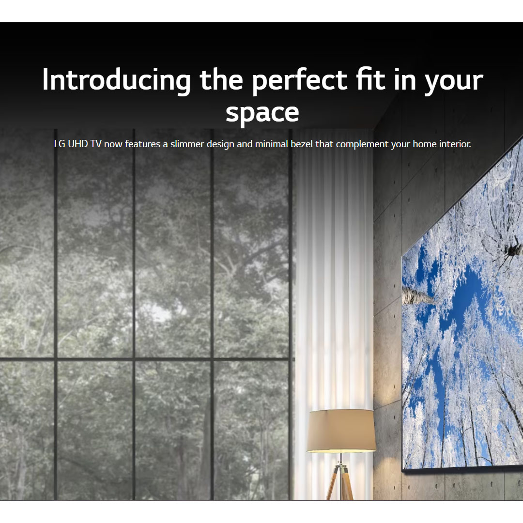 LG 60" 4K UHD Smart TV with AI ThinQ 60UQ8050PSB | AI Sound | Wi-Fi | Filmmaker Mode | Netflix | HDR | Smart TV with 2 Year Warranty