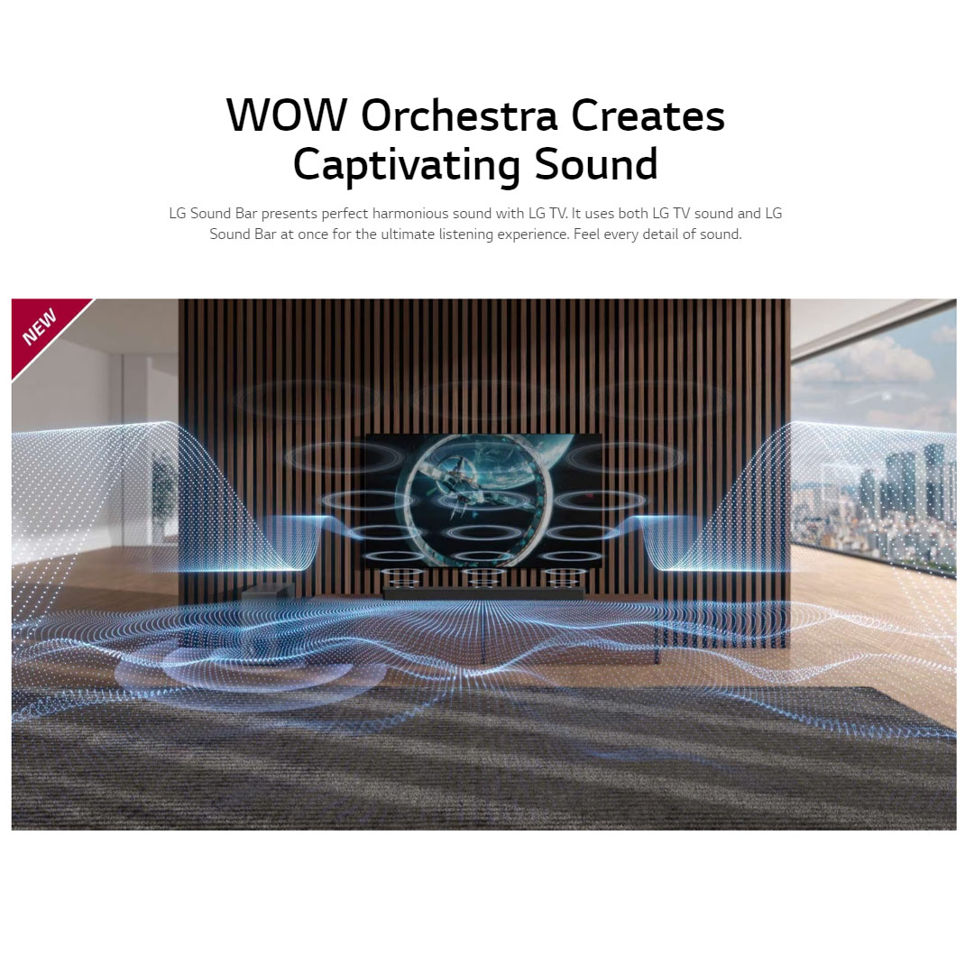 LG 810W Sound Bar with Dolby Atmos and IMAX Enhanced S95QR | High-Resolution Audio | HDMI In / Out | USB | Bluetooth | Sound Bar with 1 Year Warranty